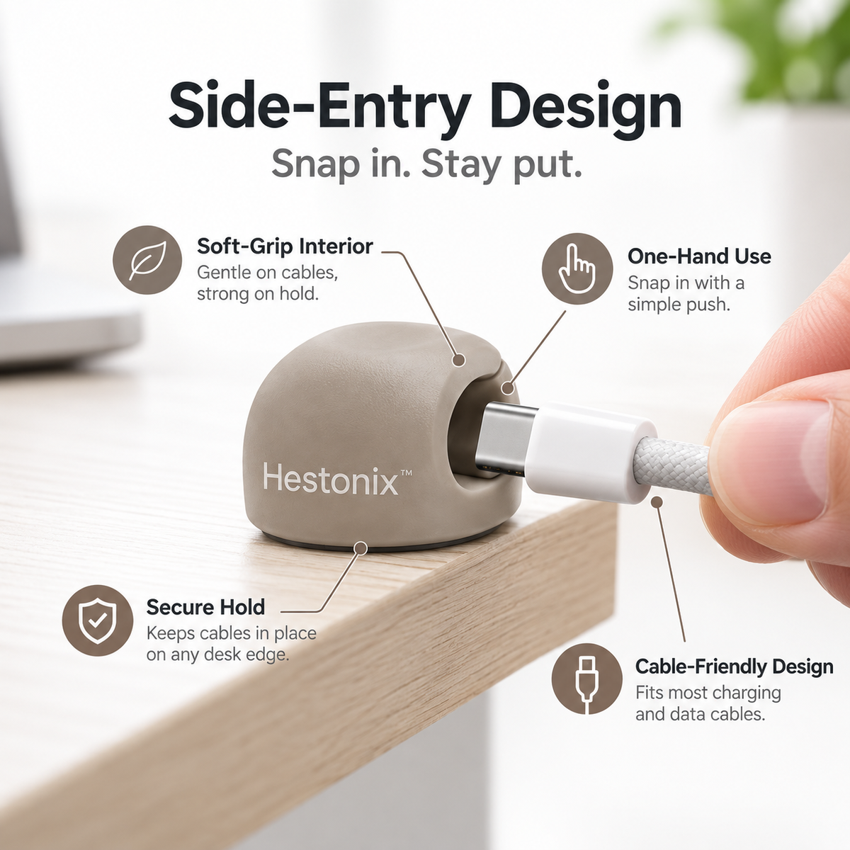 Hestonix™ Low-Profile Cable Anchor Clips