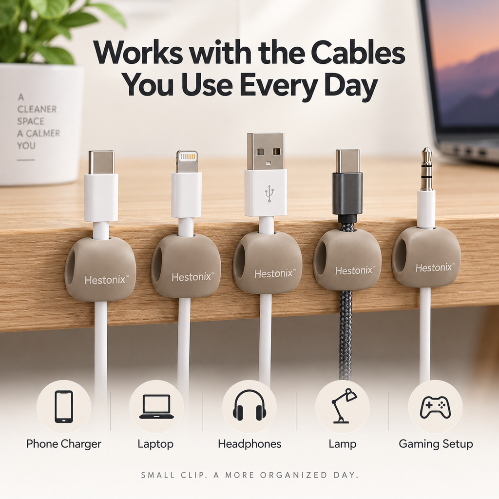 Hestonix™ Low-Profile Cable Anchor Clips