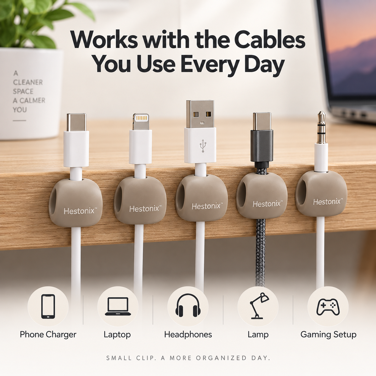 Hestonix™ Low-Profile Cable Anchor Clips