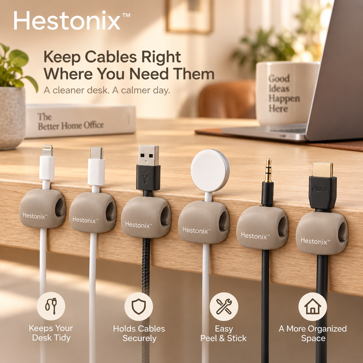Hestonix™ Low-Profile Cable Anchor Clips