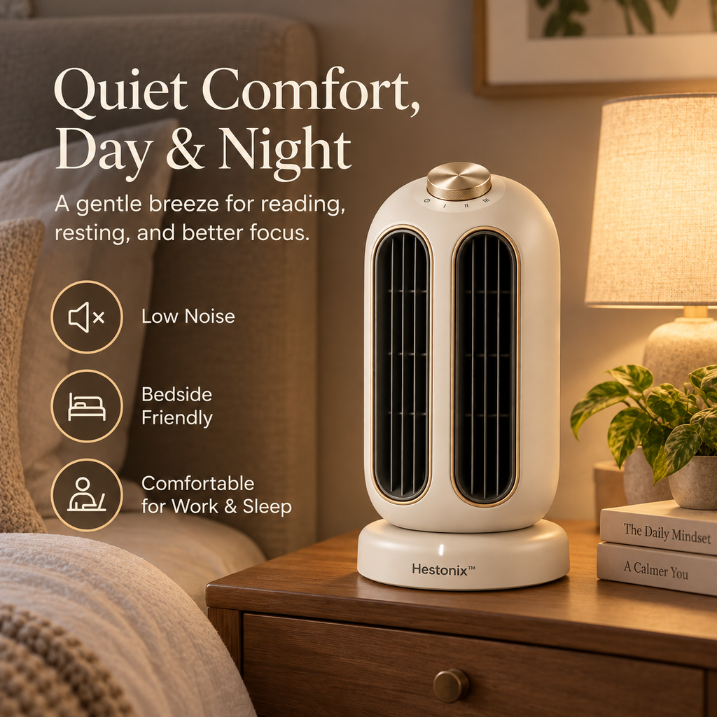 Hestonix™ Dual-Zone Desktop Airflow Fan