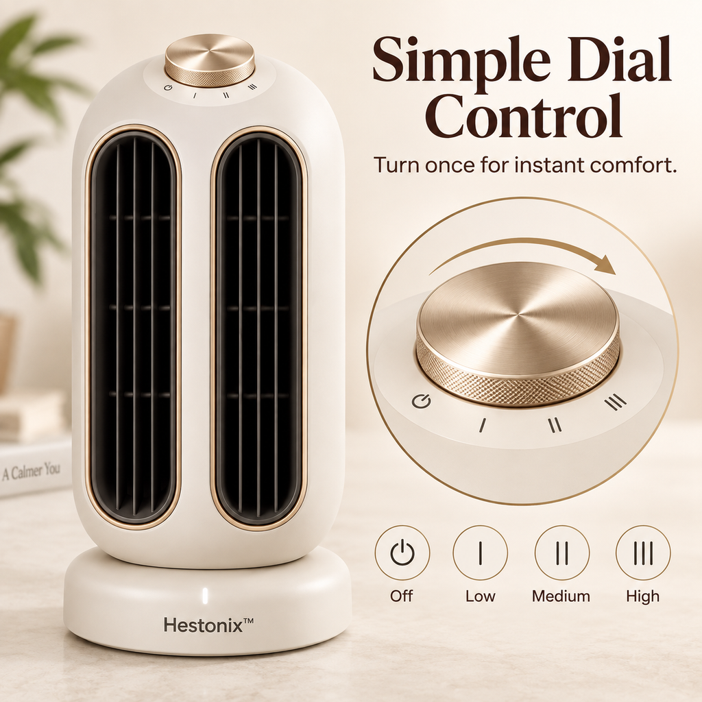 Hestonix™ Dual-Zone Desktop Airflow Fan